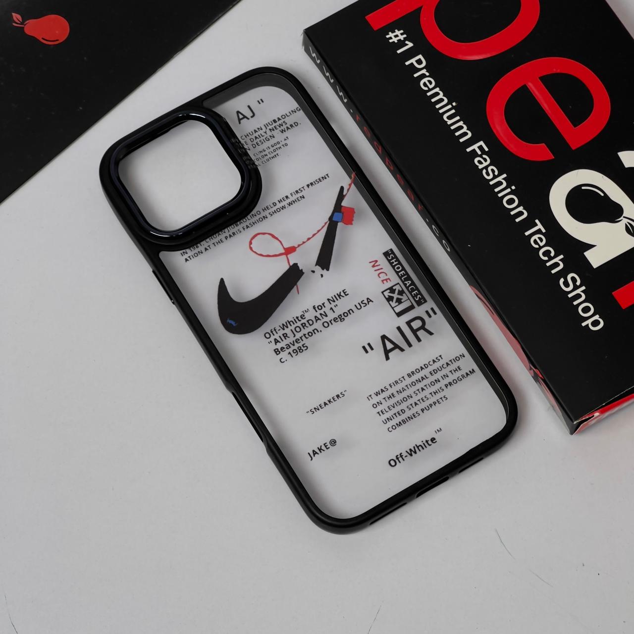 iPhone 16 Pro Max NIKE Air Black Border Acrylic Case (RPS)