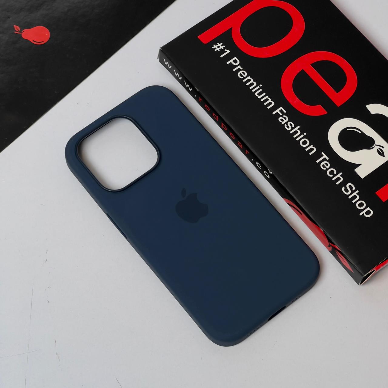 iPhone 15 Pro Titanium Blue Magsafe Silicon Case with Animation (RPS)