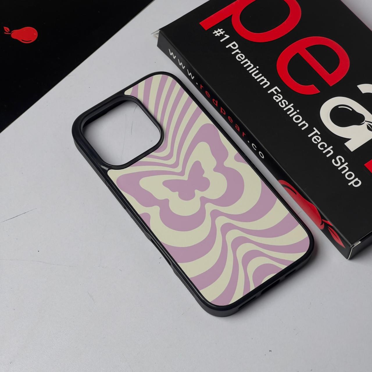 iPhone 16 Pro Purple Butterfly Glossy Case (RPS)