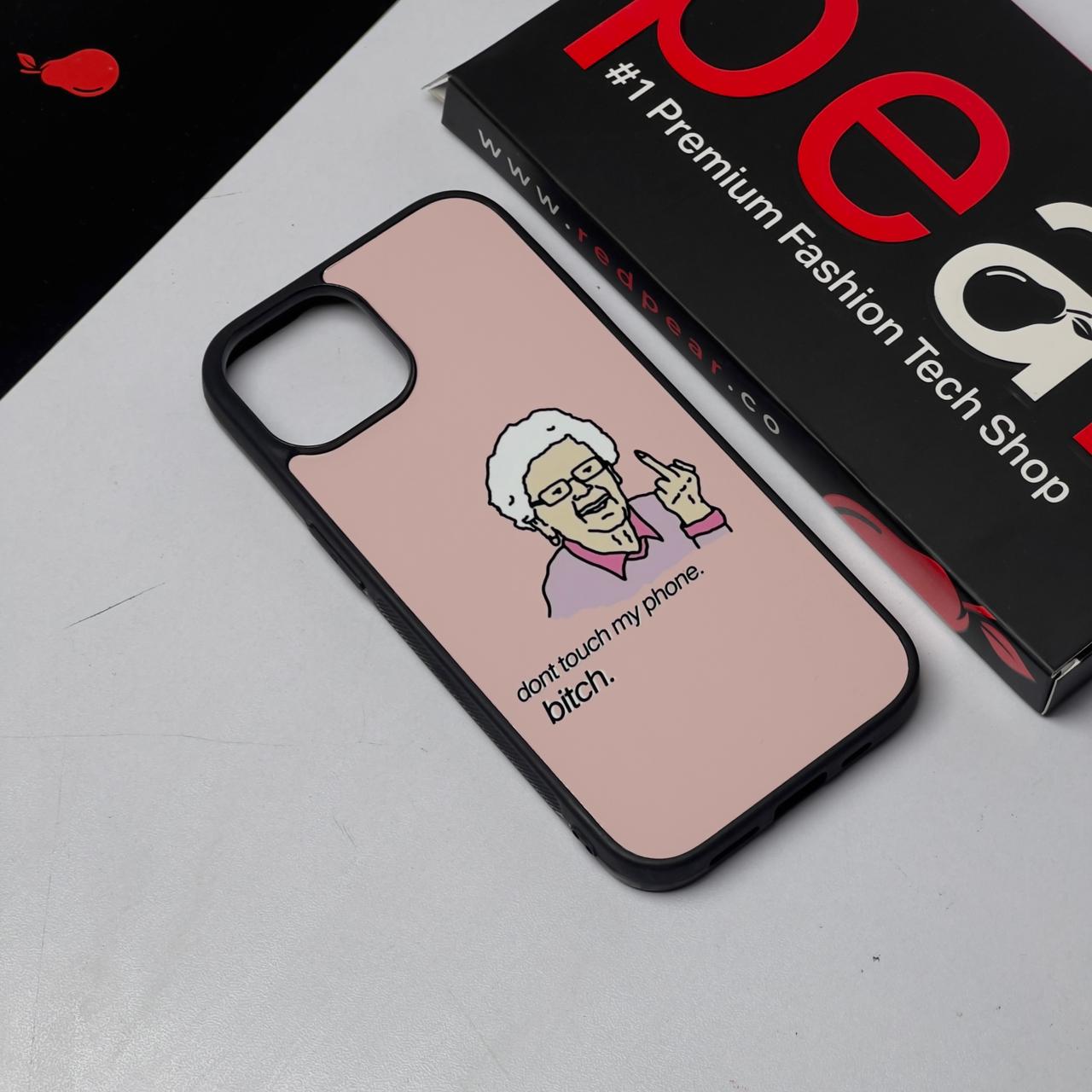 iPhone 15 Don't touch my phone Glossy Case (RPS)