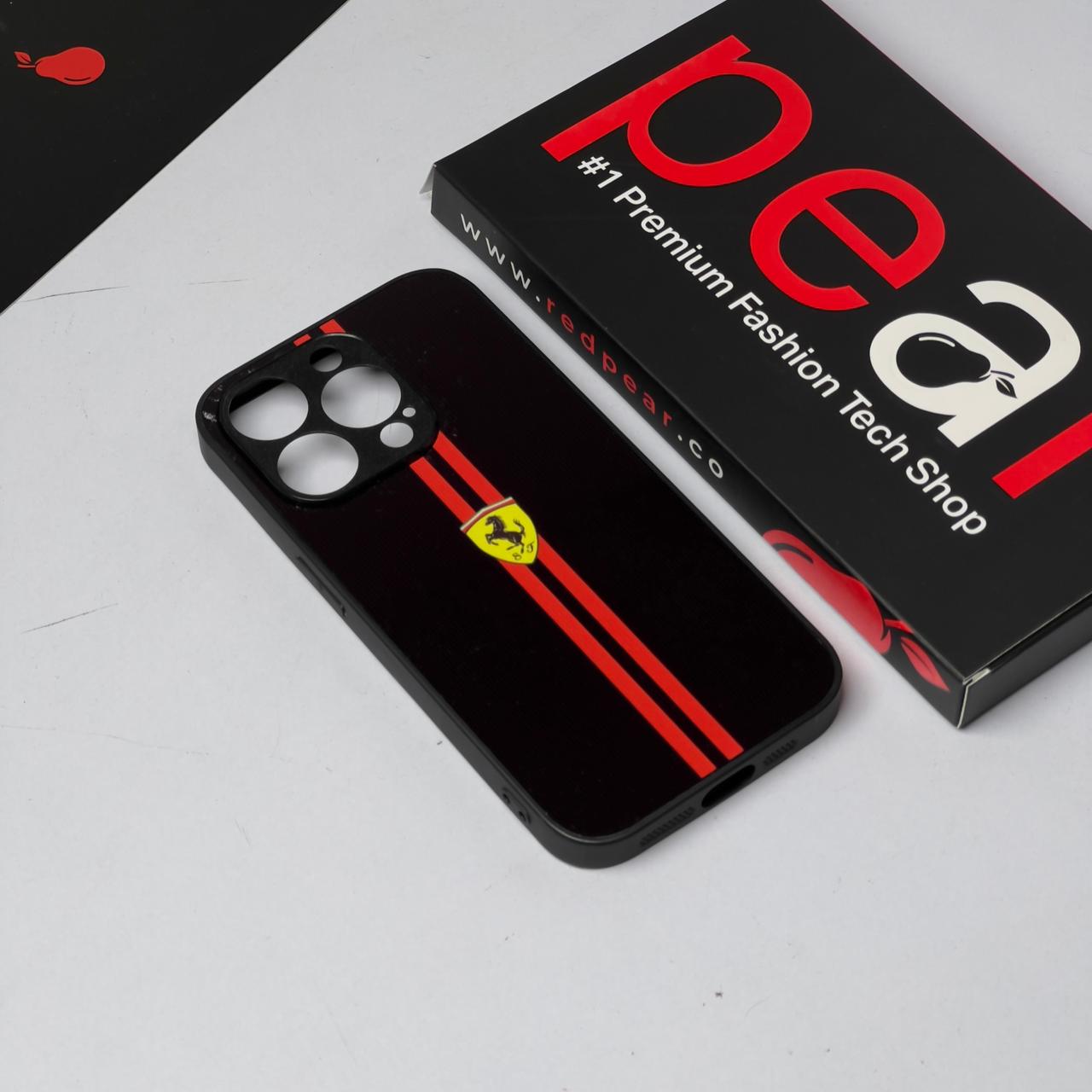iPhone 15 Pro Ferrari Logo Glossy Case (RPS)