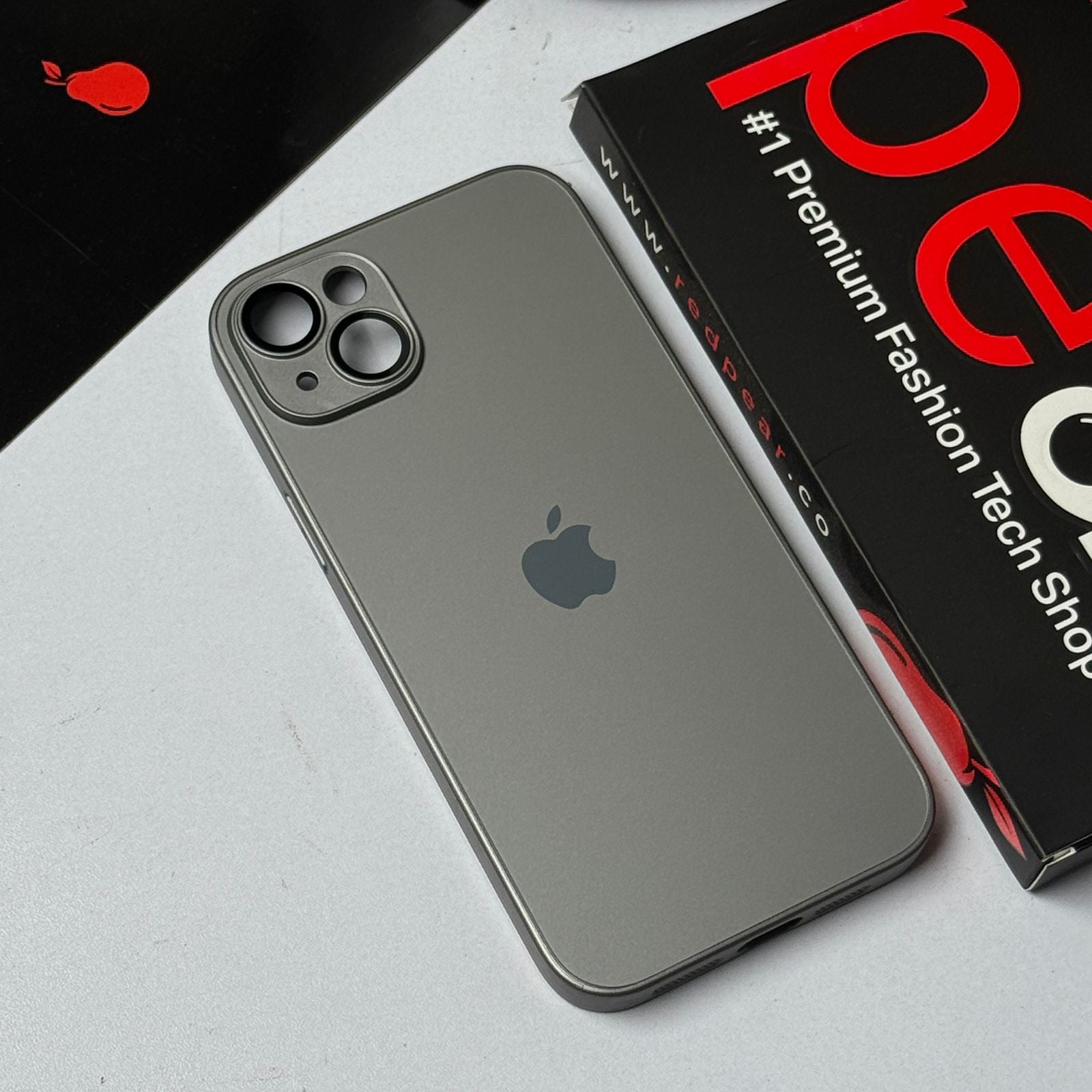 iPhone 14 Plus / 15 Plus Natural Titanium AG Glass case (RPS)