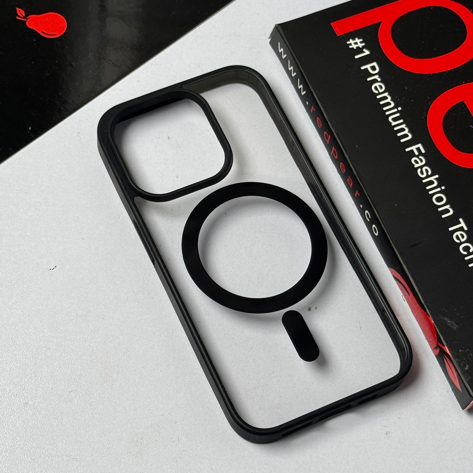 iPhone 15 Pro Black Border Magsafe Acrylic Case (RPS)