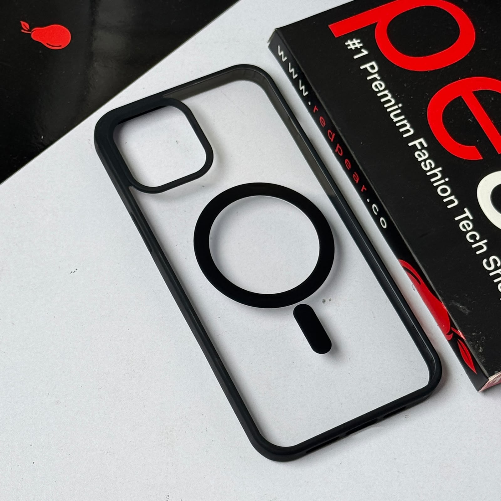 iPhone 12 Pro Max Black Border Magsafe Acrylic Case (RPS)