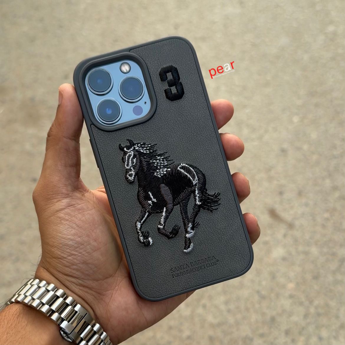 Premium 3D Embroidered Santa Barbara Polo Case