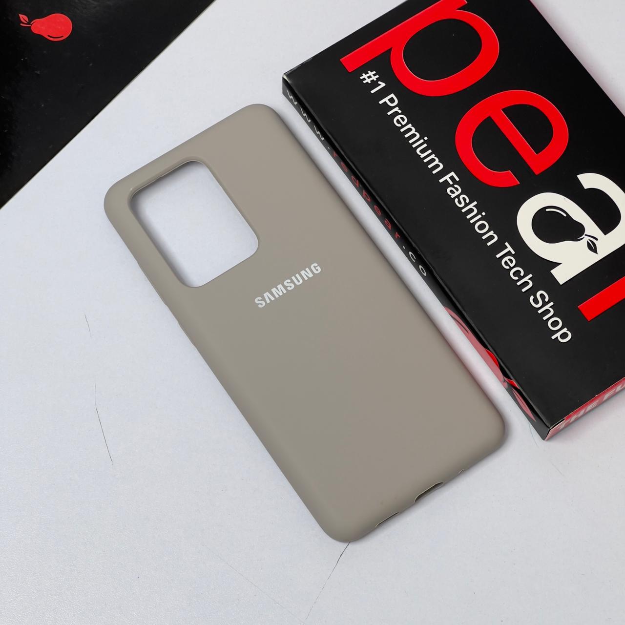 Samsung S20 Ultra Light Grey silicon case