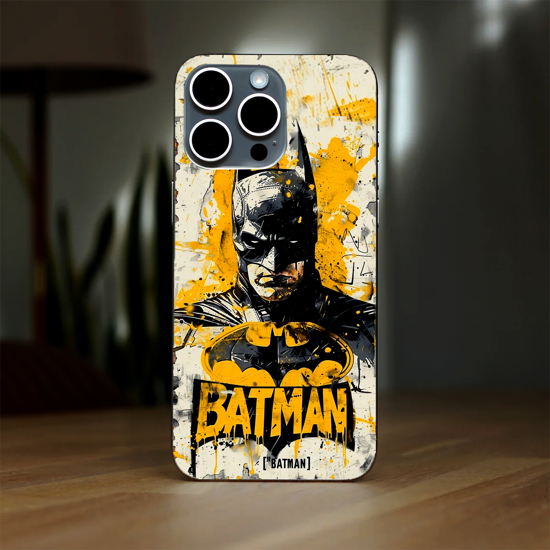 Batman Yellow Paint Splash 3D Skin