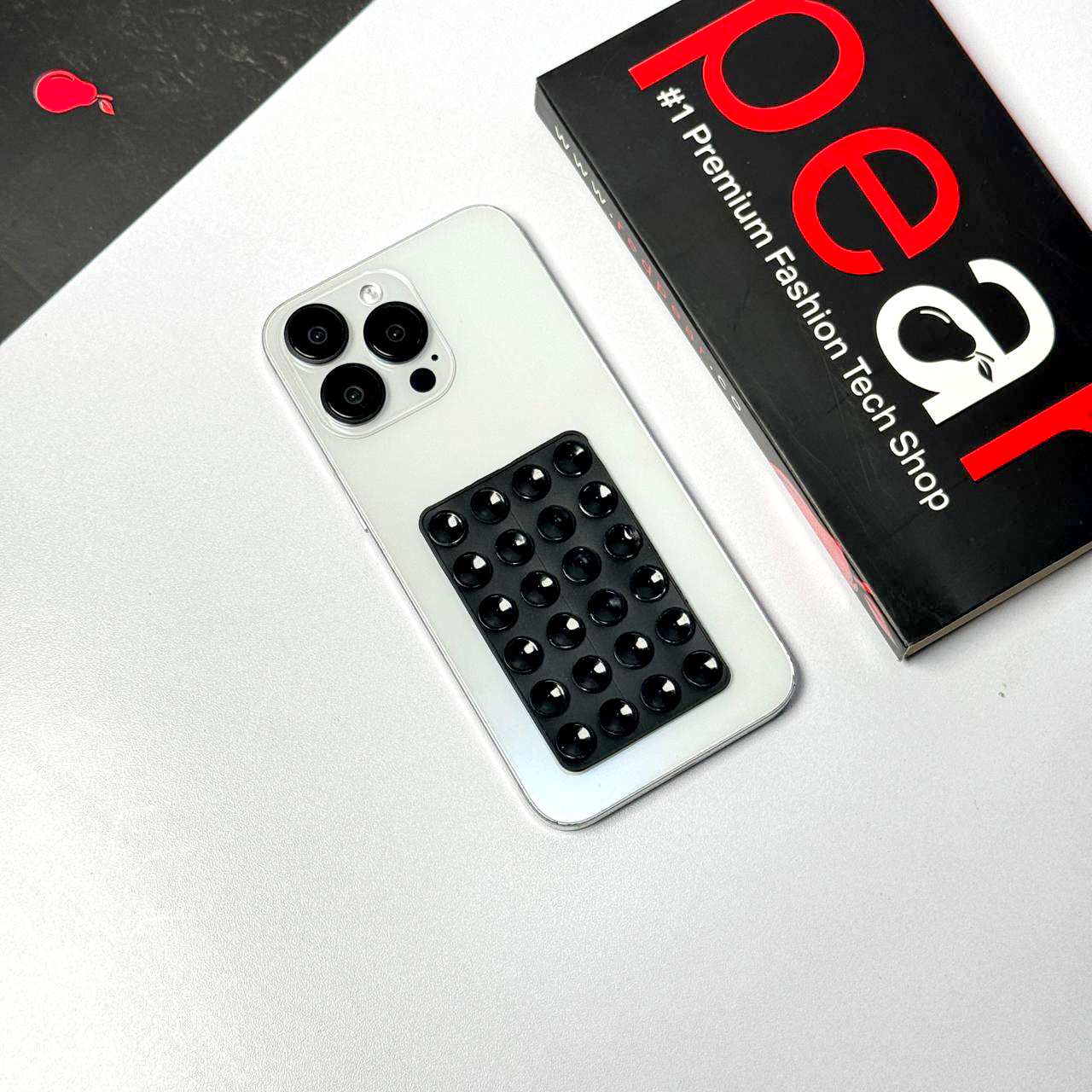 Sticky Silicone Suction Phone Case Mount RedPear Sticky Silicone Suction Phone Case Mount RedPear