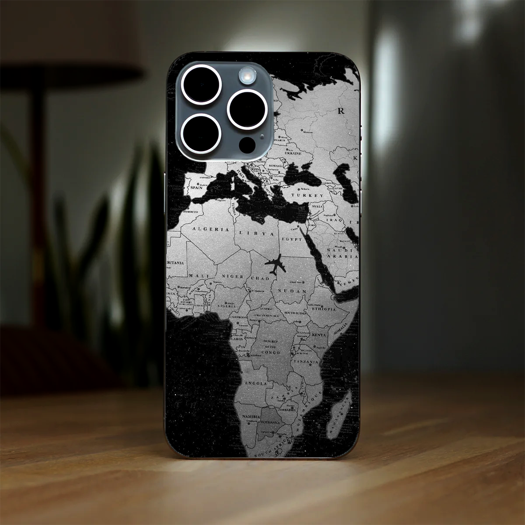 Old Map Black & White 3D Skin