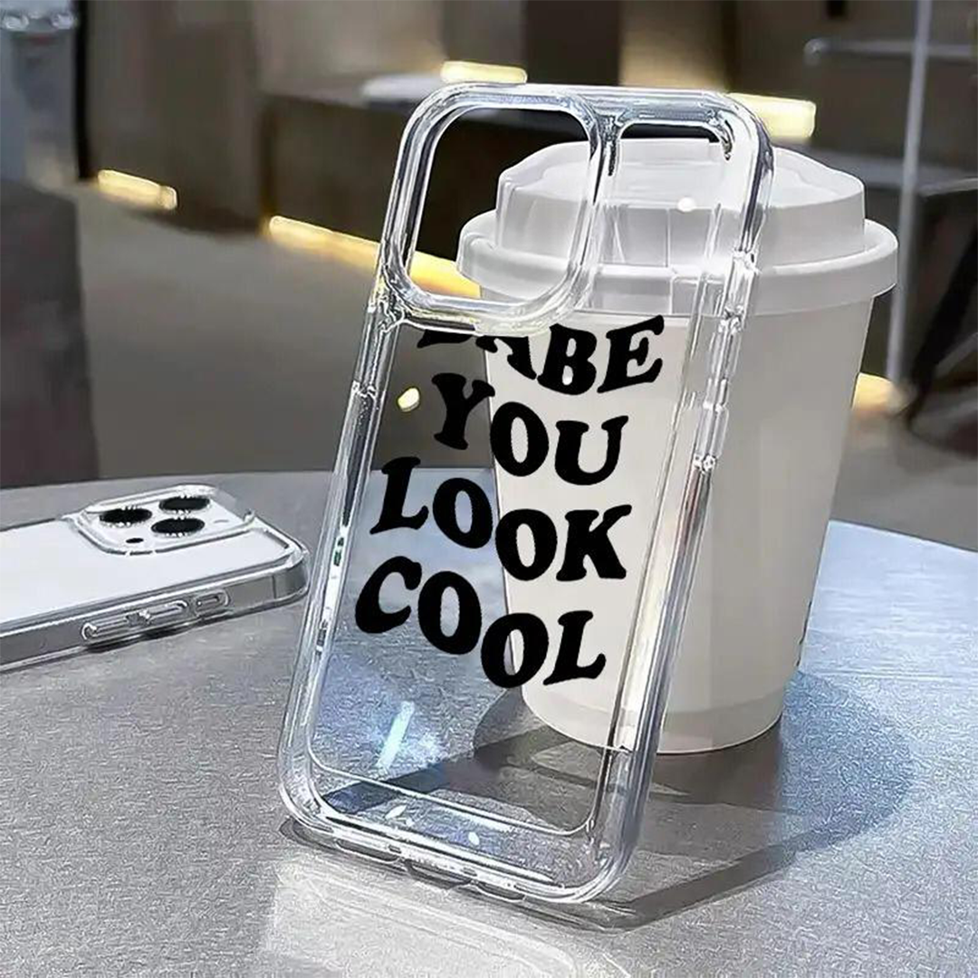 Babe You Look Cool Clear Acrylic Case