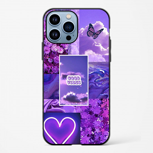 Good vibes Purple Glossy Case - RedPear