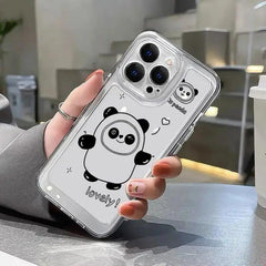 Lovely Astronaut Panda Clear Acrylic Case