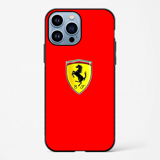 Ferrari red and yellow
