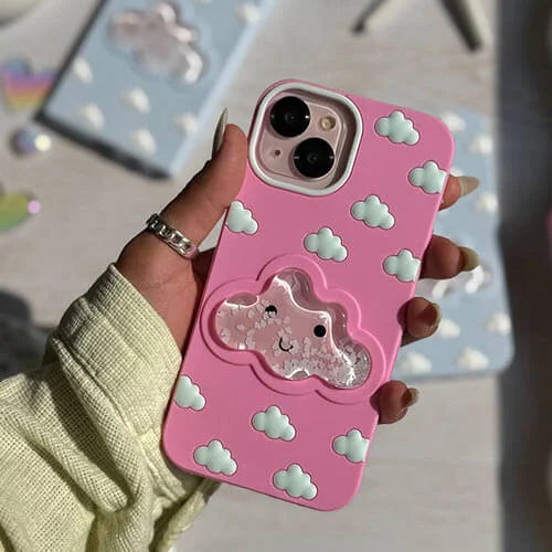 Aqua Floating Adorable 3D Cloud Case (New Arrival)