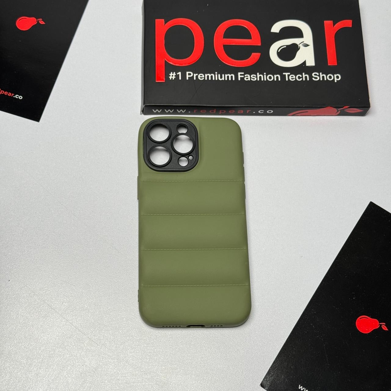 iPhone 15 Pro Green Puffer Case (RPS)