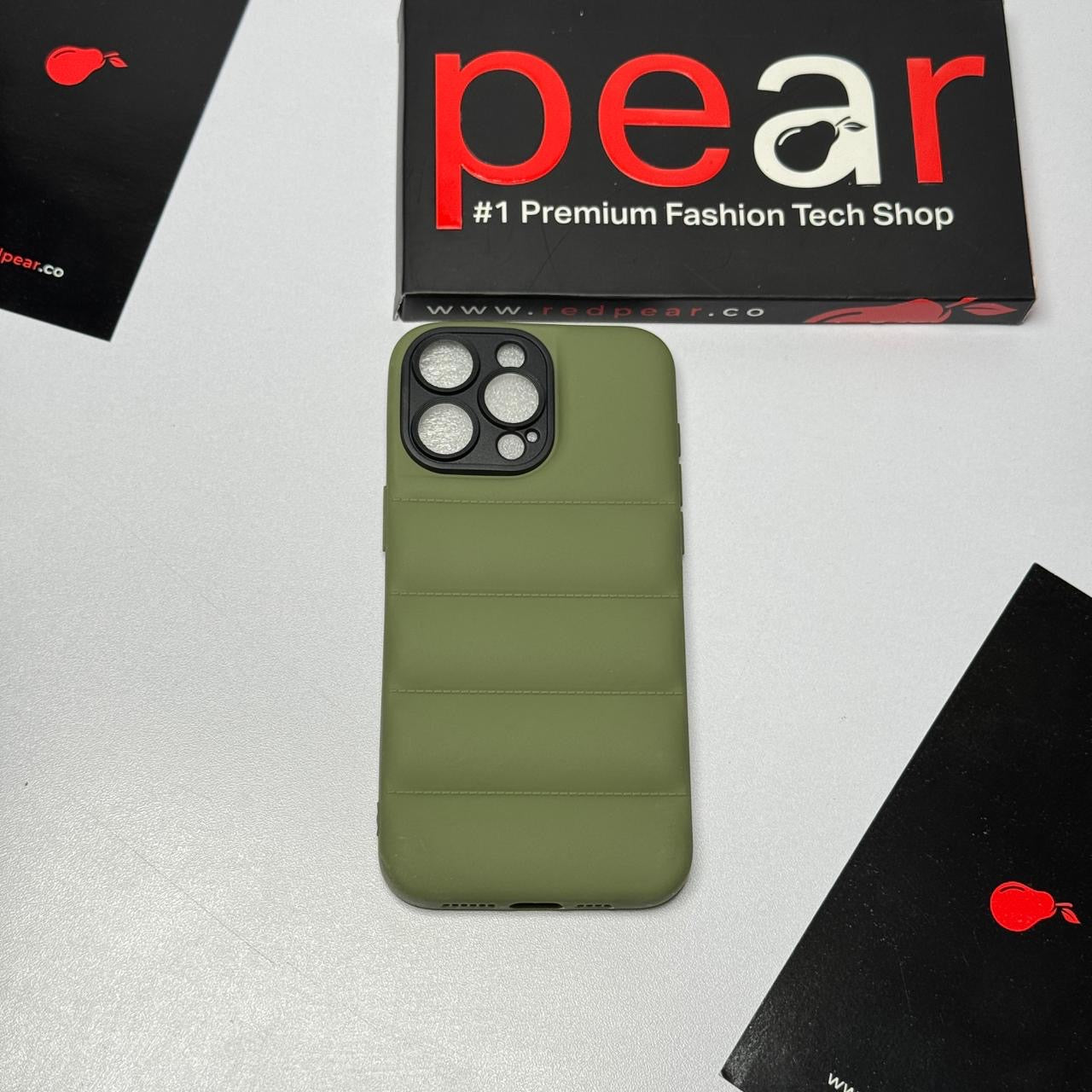 iPhone 15 Pro Max Green Puffer Case (RPS)
