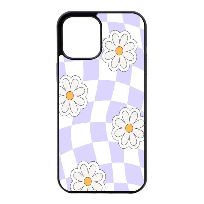 Lavender Check Floral Glossy Case - RedPear