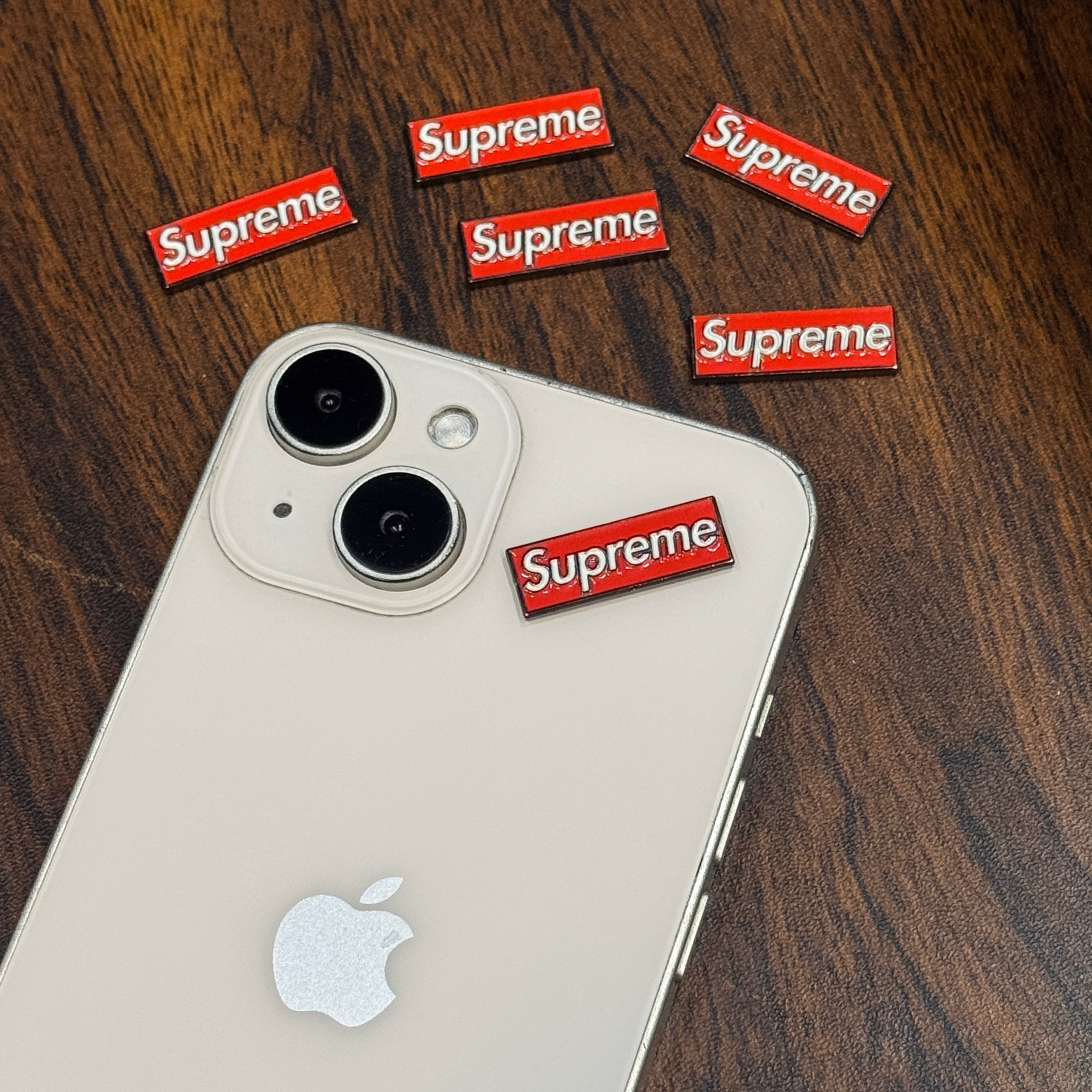 Supr*me Metal Charm Sticker