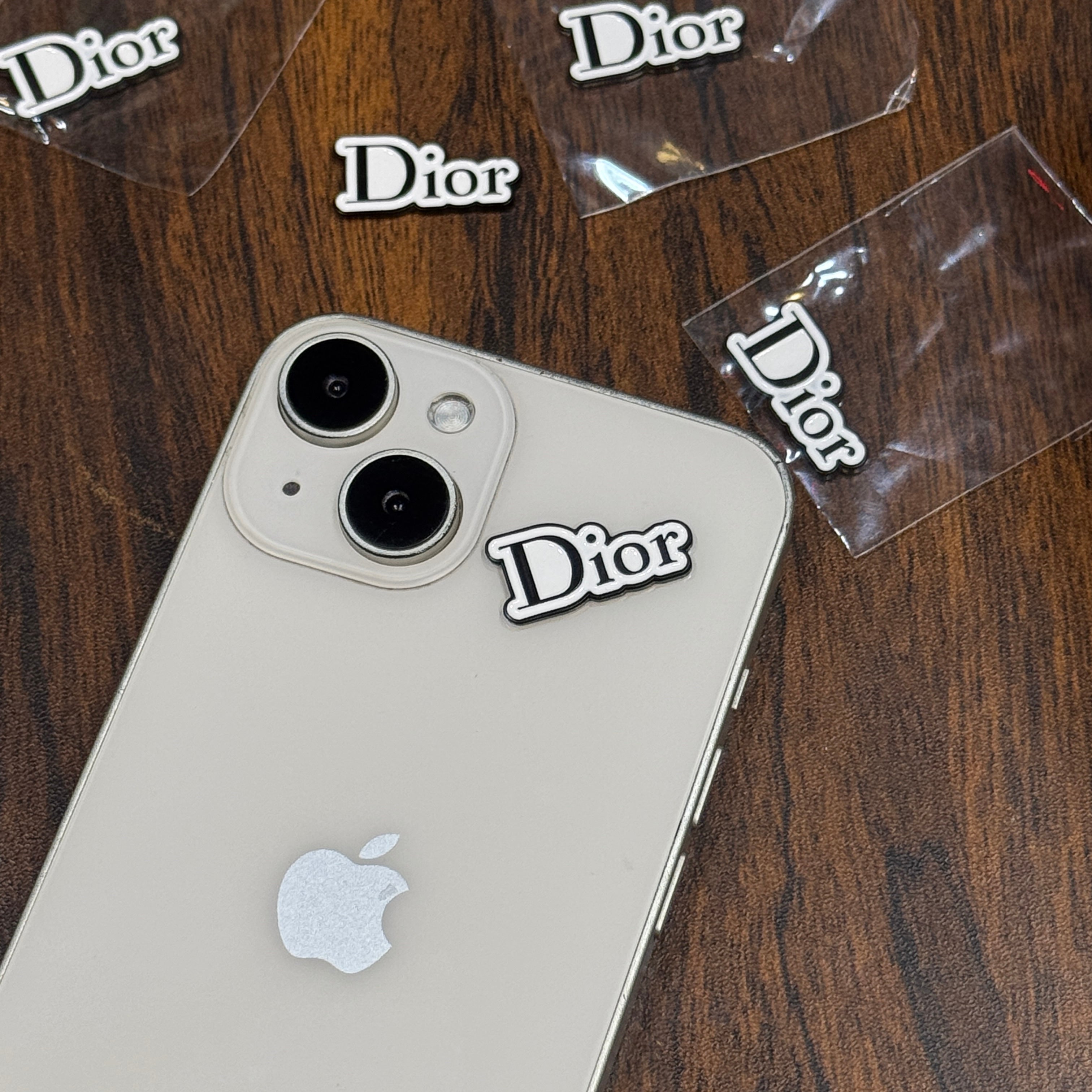 Di*r Metal Charm Sticker