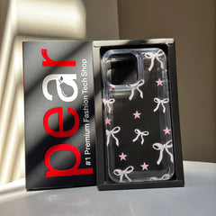 Bow and Stars Clear Acrylic Case