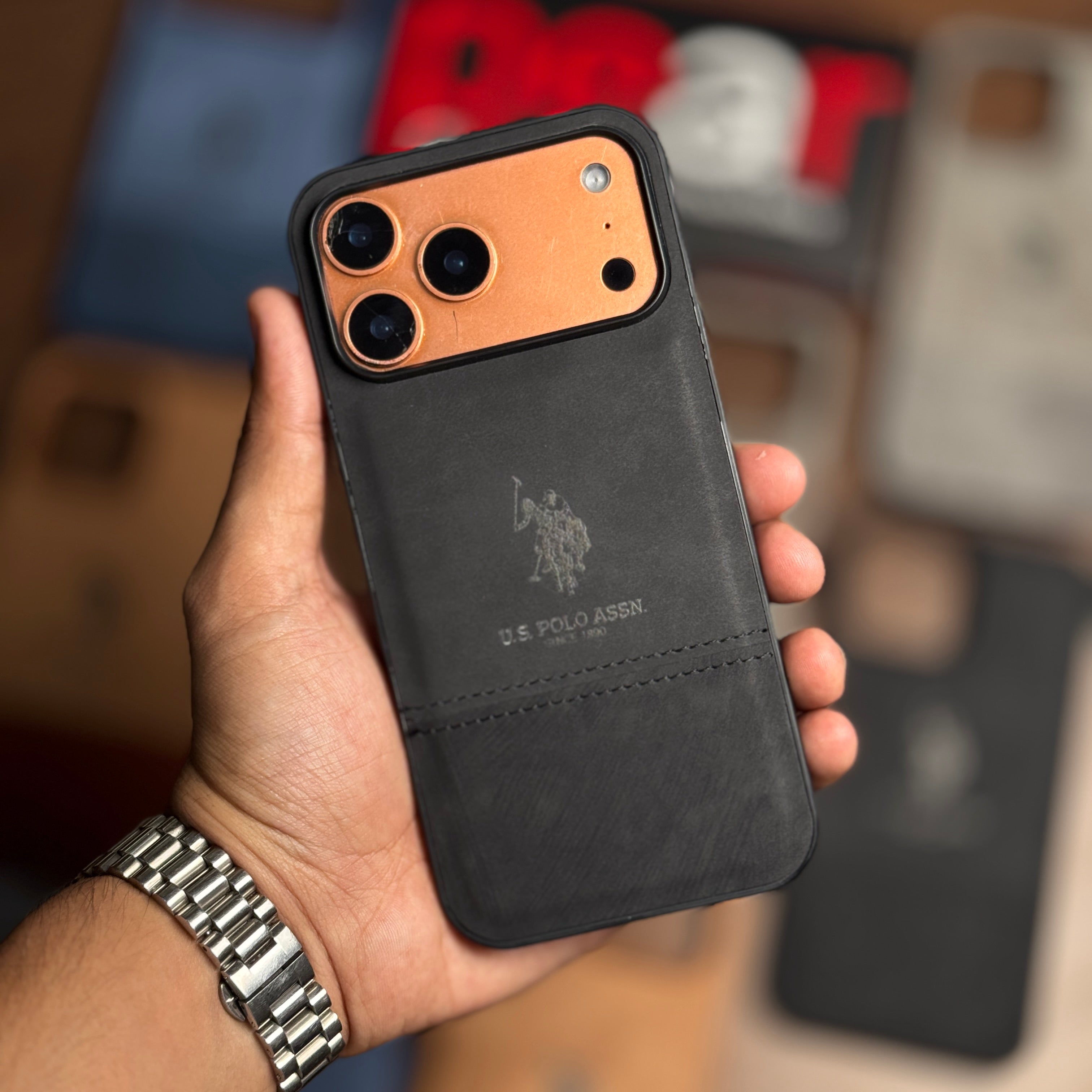 Suede Leather Polo Premium case