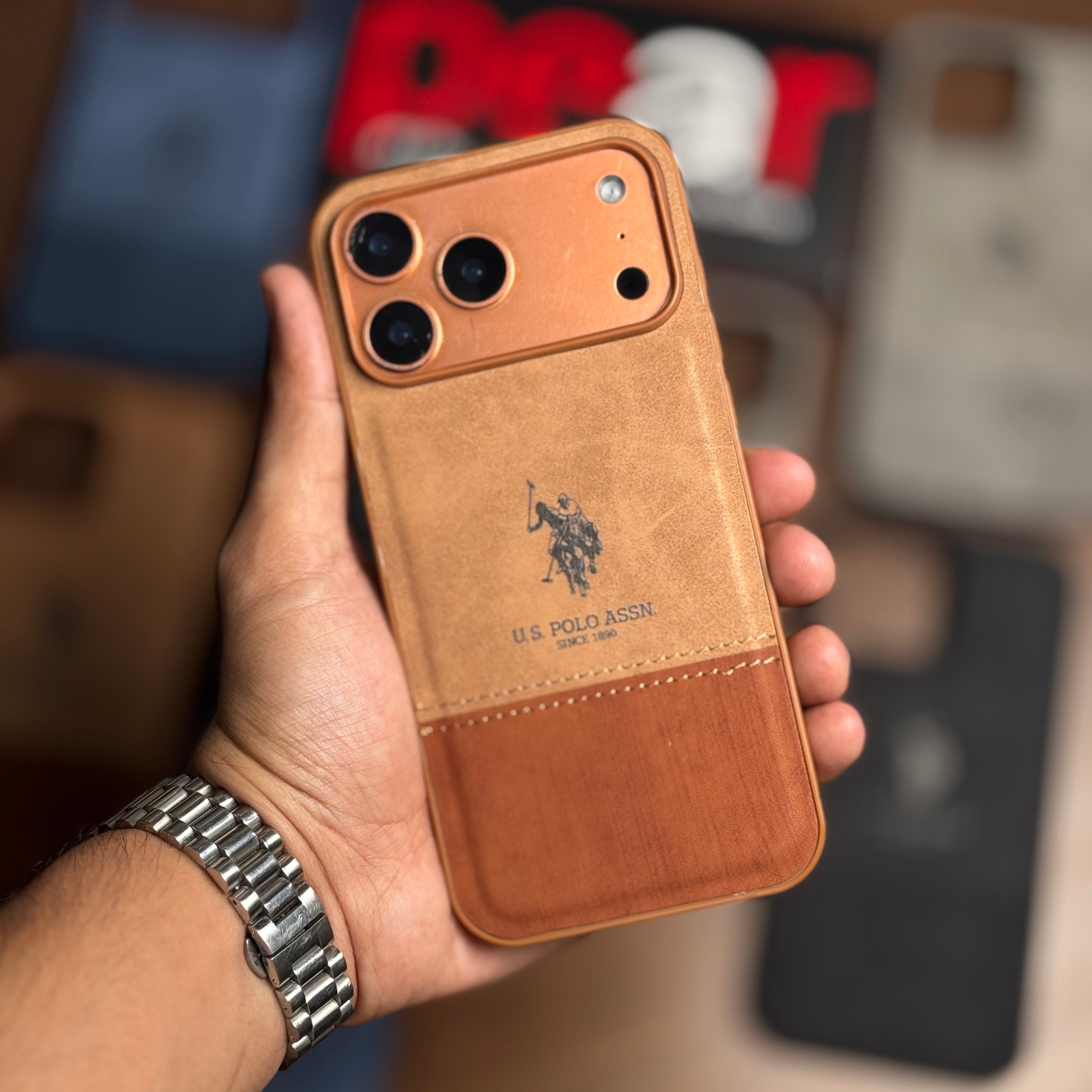 Suede Leather Polo Premium case