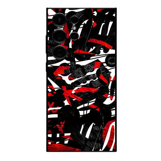 Black Abstract Mobile Skin