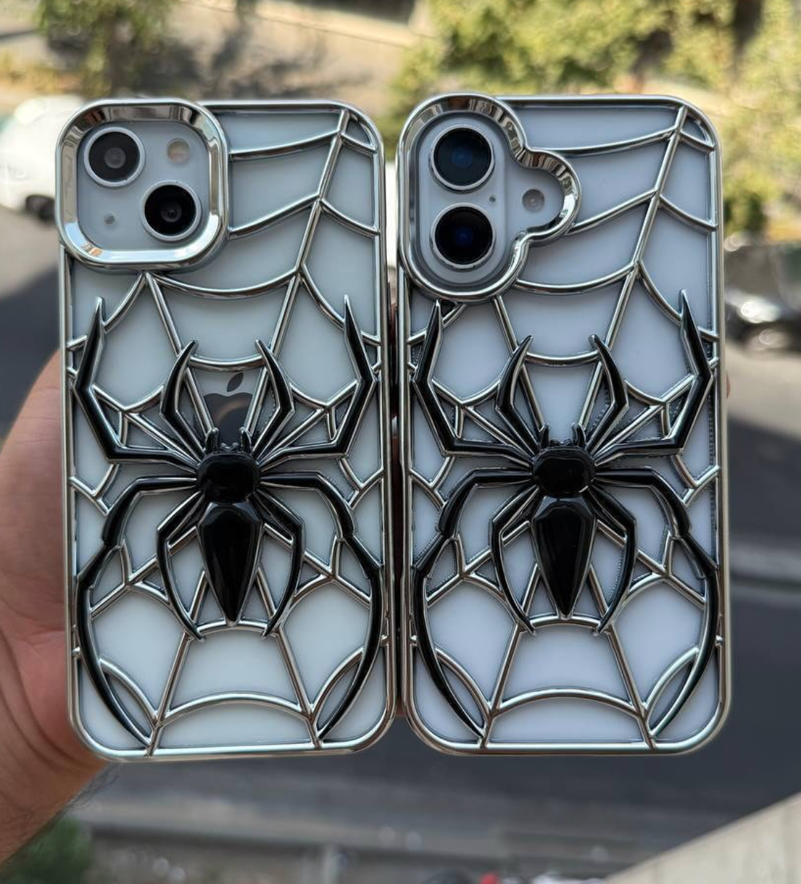 Spider Themed Two Tone Electroplated Premium 3D Case
