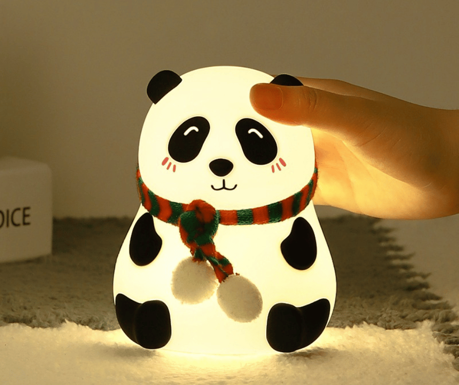 Adorable Cute Squishy Panda with Scarf Lamp