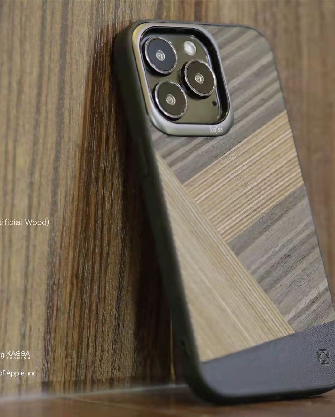 Kajsa Wooden Texture Case (iPhone 15 series) - RedPear