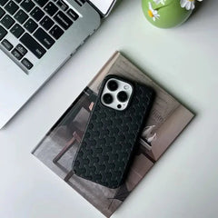 Luxury Weave Breathable Matte Woven Silicone Grid Case