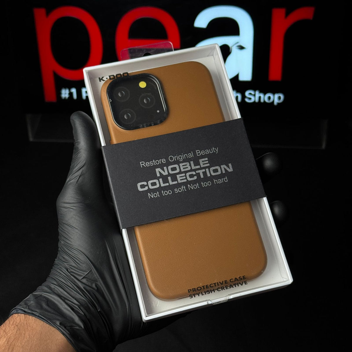 iPhone 13 Pro Max Brown K-DOO NOBLE LEATHER CASE (RPS)