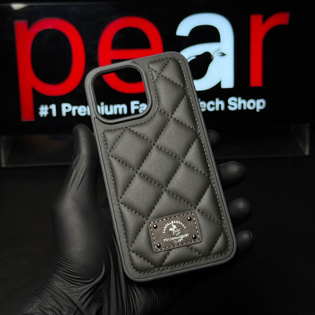 iPhone 15 Pro Max Prada Puffer Case Charcoal Grey (RPS)