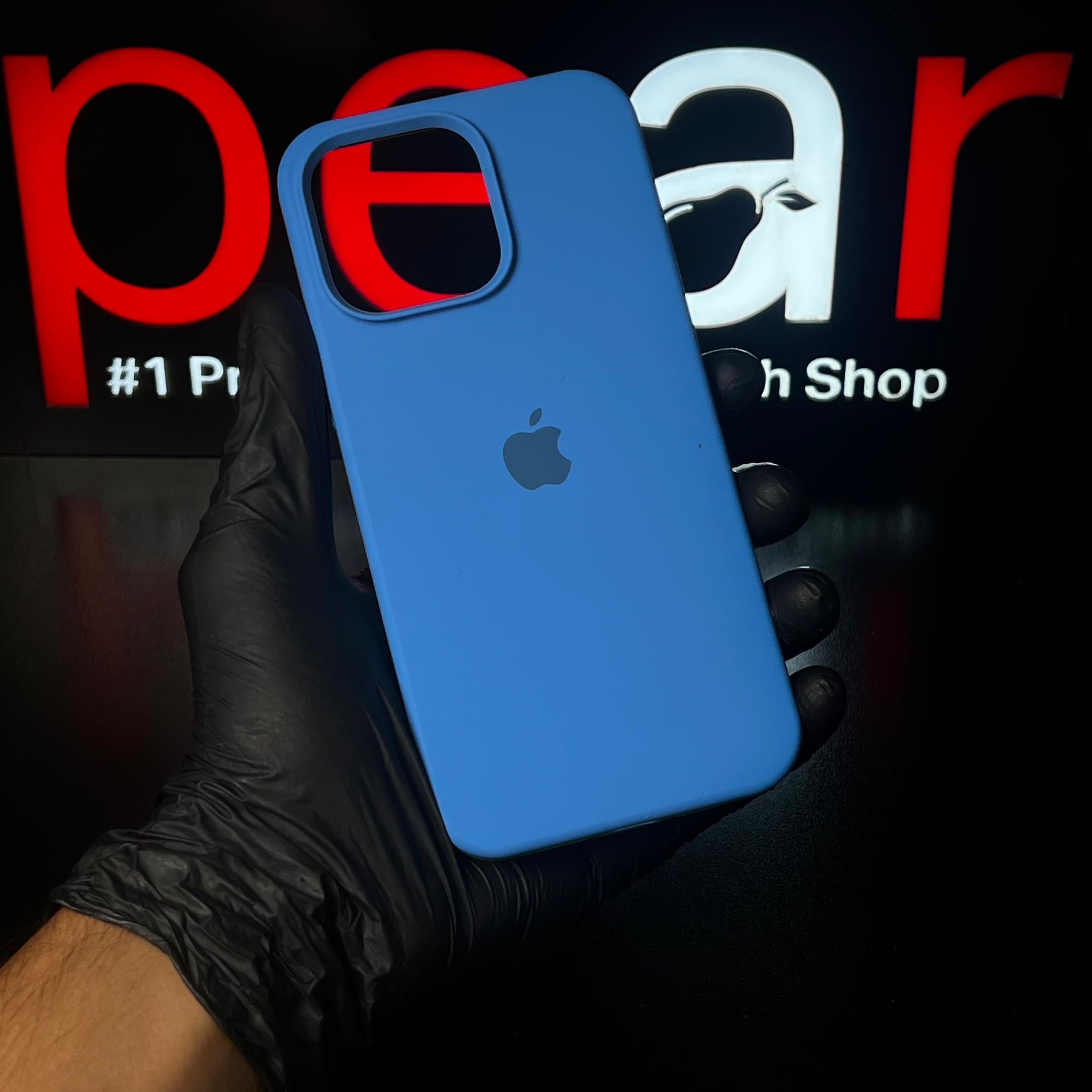 iPhone 15 Pro Max Aqua Blue silicon (RPS)