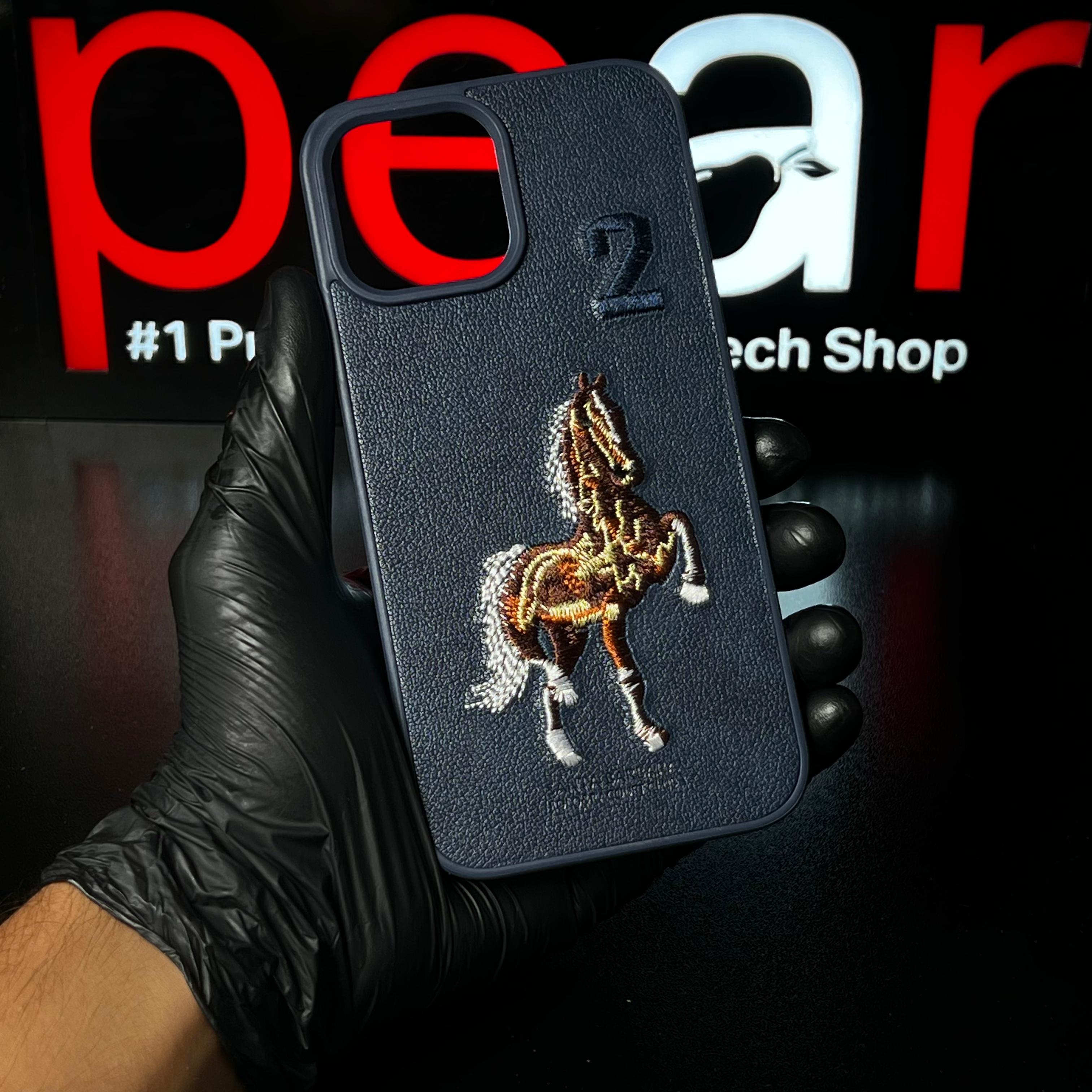 iPhone 13 Pro Max Navy Blue Premium 3D Embroidered Santa Barbara Polo Case (RPS)