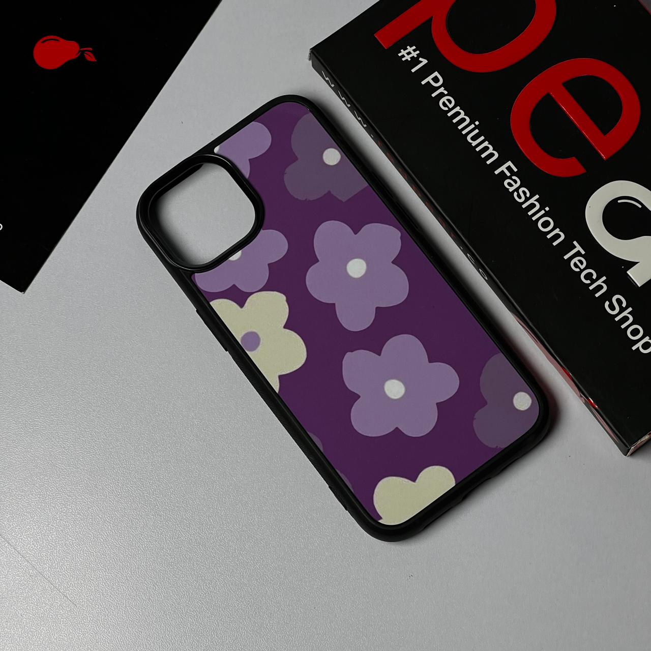 iPhone 13/14/15 LAVENDER FLOWERS Glossy Case (RPS)