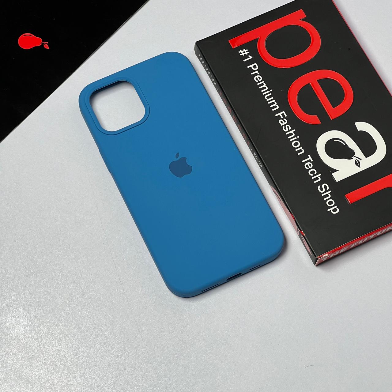 iPhone 12 Pro Max Aqua Blue silicon case (RPS)