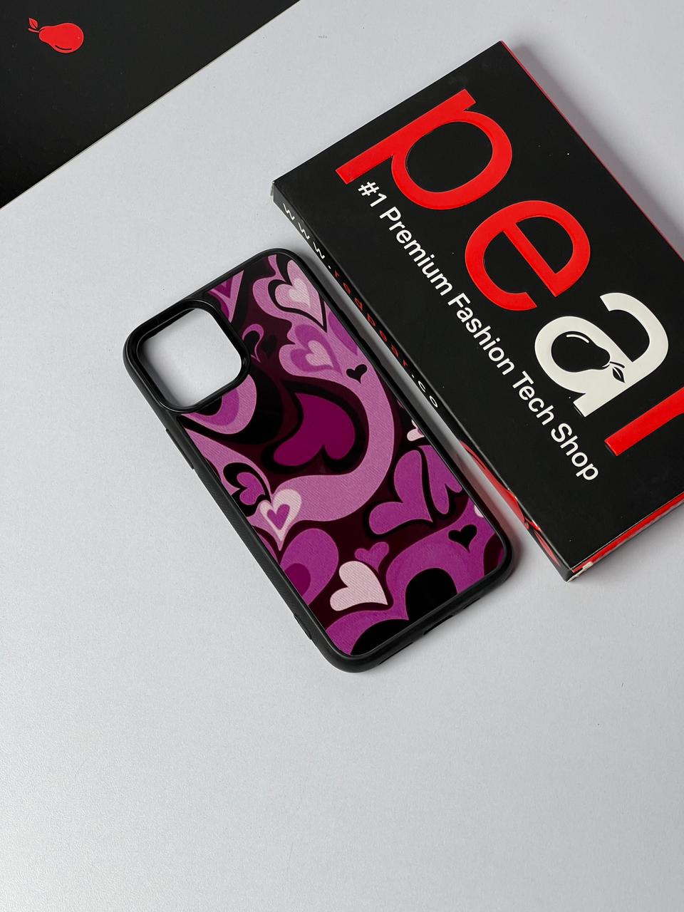 iPhone 11 Pro Purple Hearts Glossy Case (RPS)
