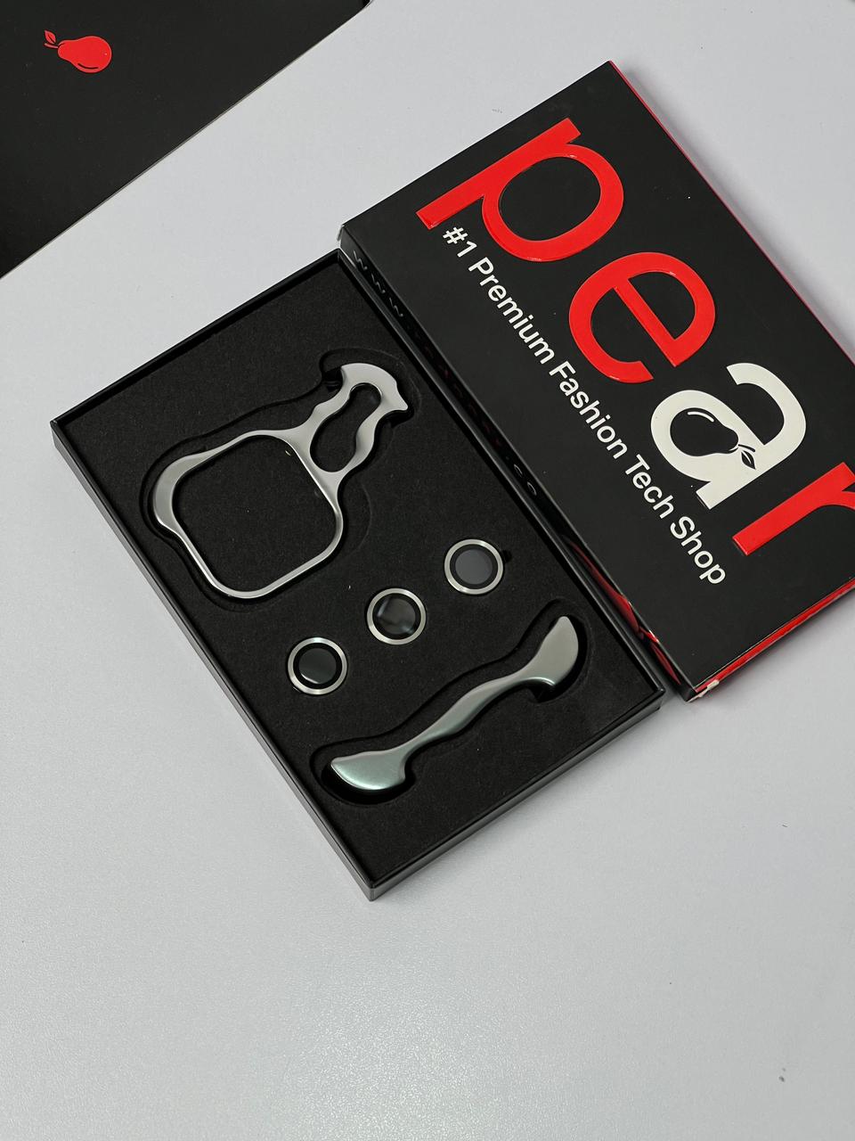 iPhone 15 Pro Max Natural Titanium Premium Alloy Corner Pads Bumper With Metal Camera Lens Protection (RPS)