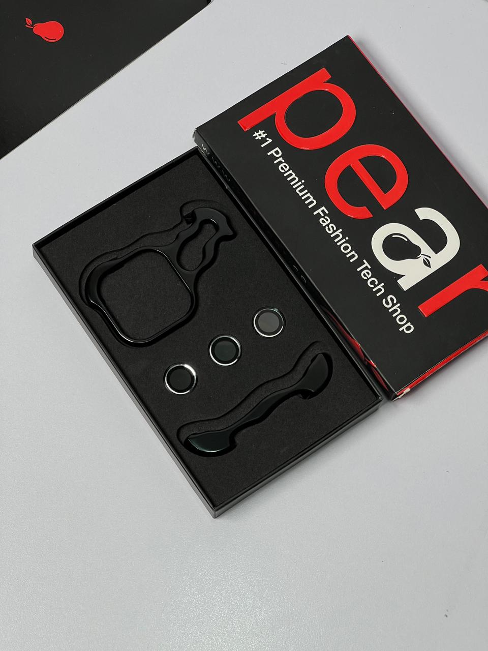 iPhone 14 Pro Max BLACK Premium Alloy Corner Pads Bumper With Metal Camera Lens Protection (RPS)