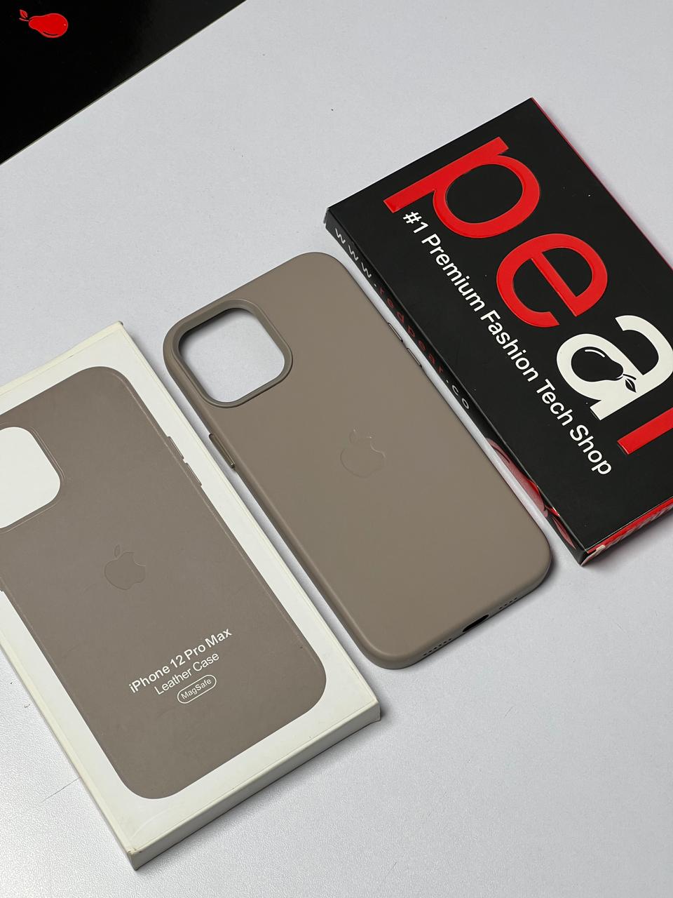 iPhone 12 Pro Max Natural Titanium Leather Case (RPS)