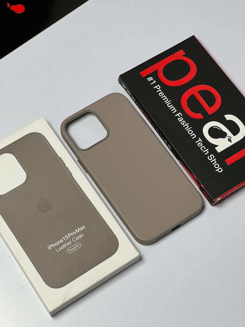 iPhone 13 Pro Max Natural Titanium Leather Case (RPS)