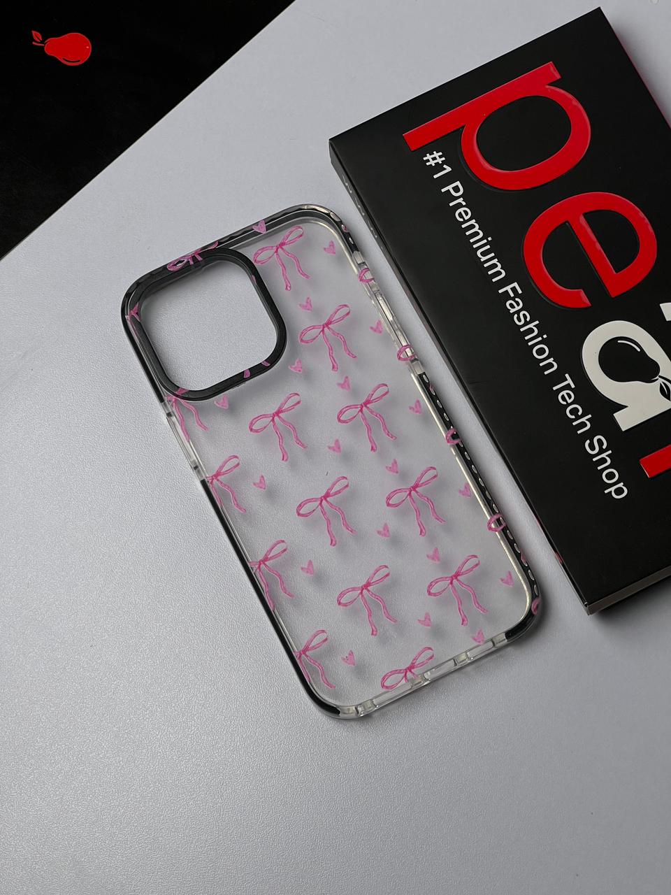 iPhone 14 Pro Max Pink Bow & Hearts Reverb case (RPS)