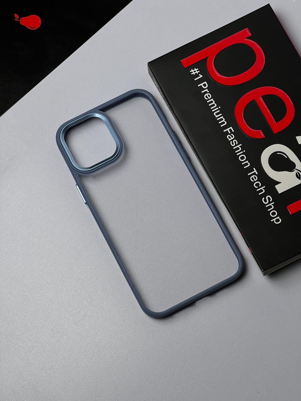 iPhone 12 Pro Max Blue Border Acrylic Case (RPS)