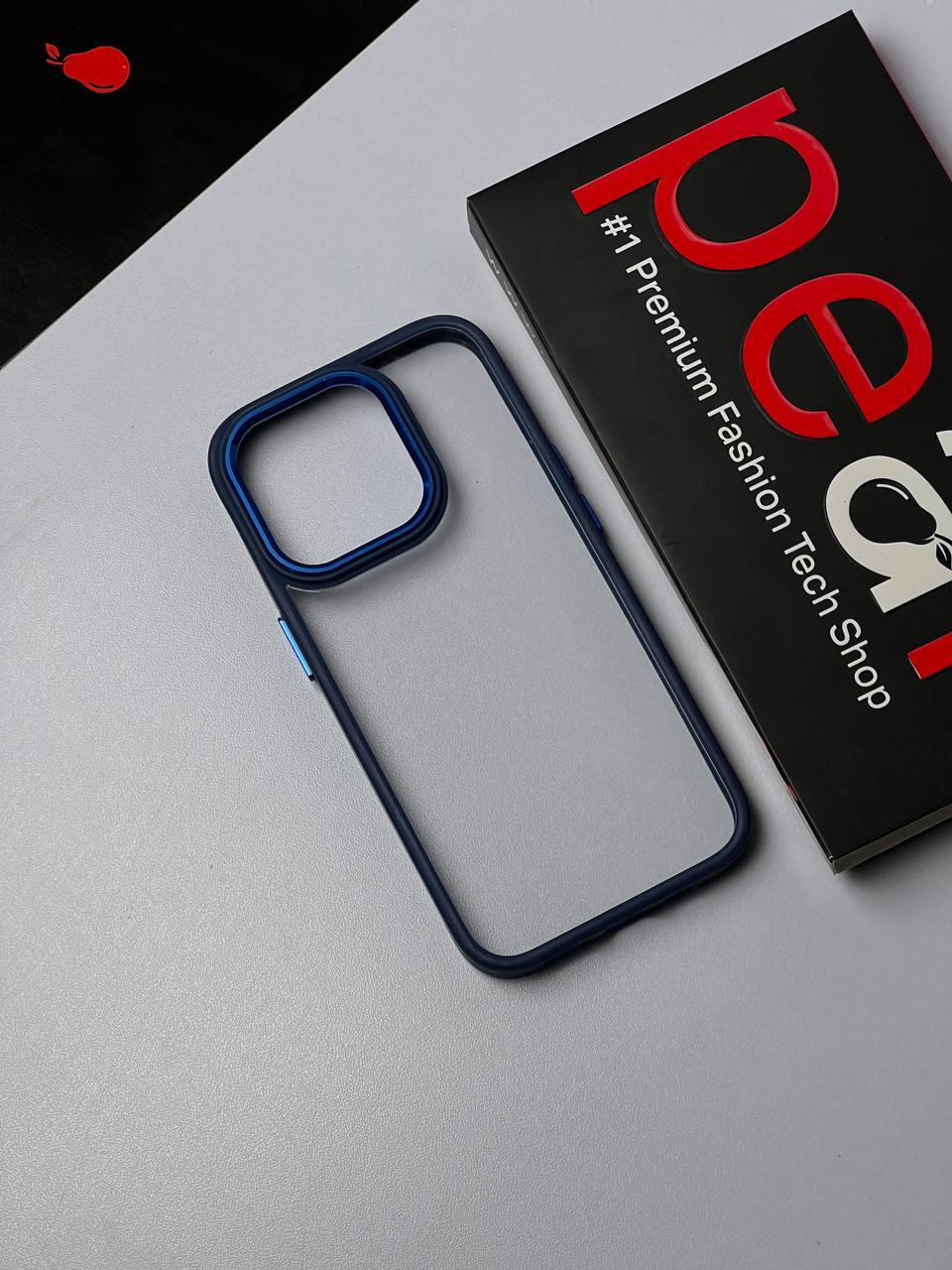 iPhone 15 Pro Dark Blue Border Acrylic Case (RPS)