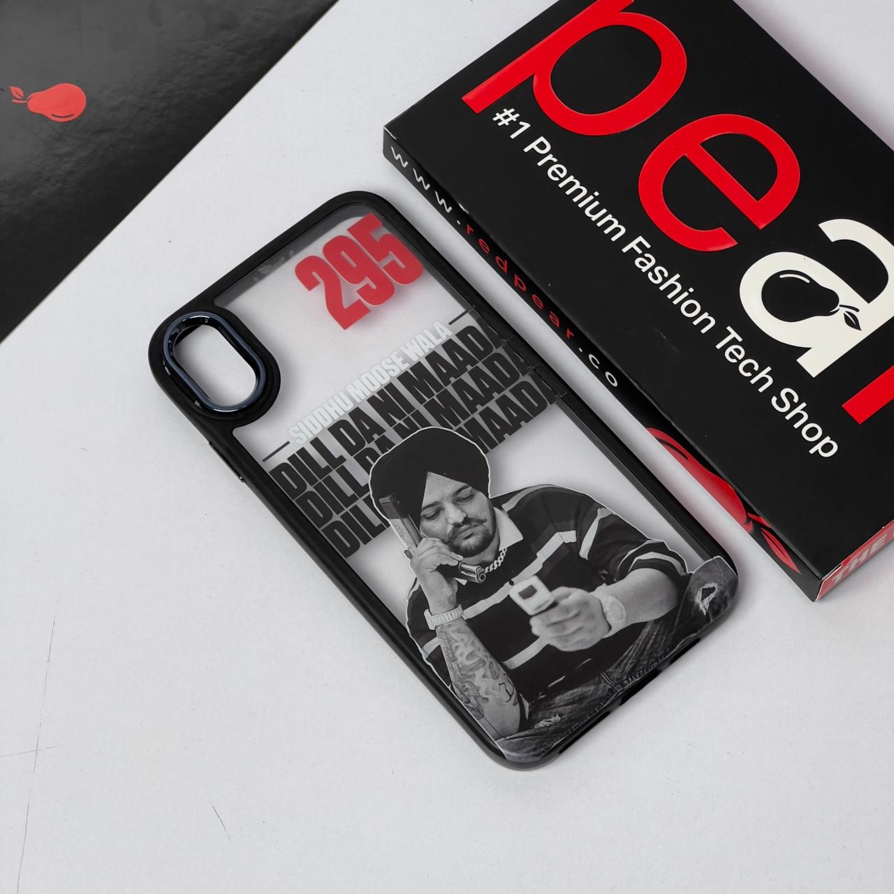 iPhone XS MAX Siddhu Moosewala Black Border Acrylic Case (RPS)