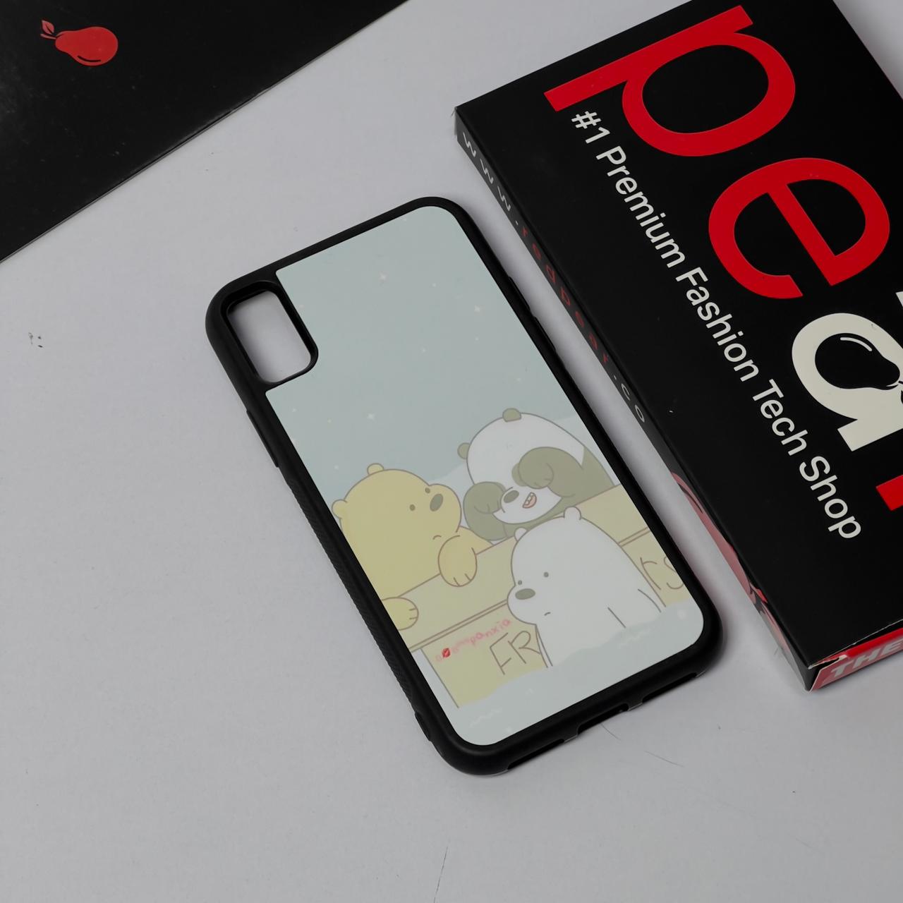 iPhone X/Xs Panda & Bears Glossy Case (RPS)