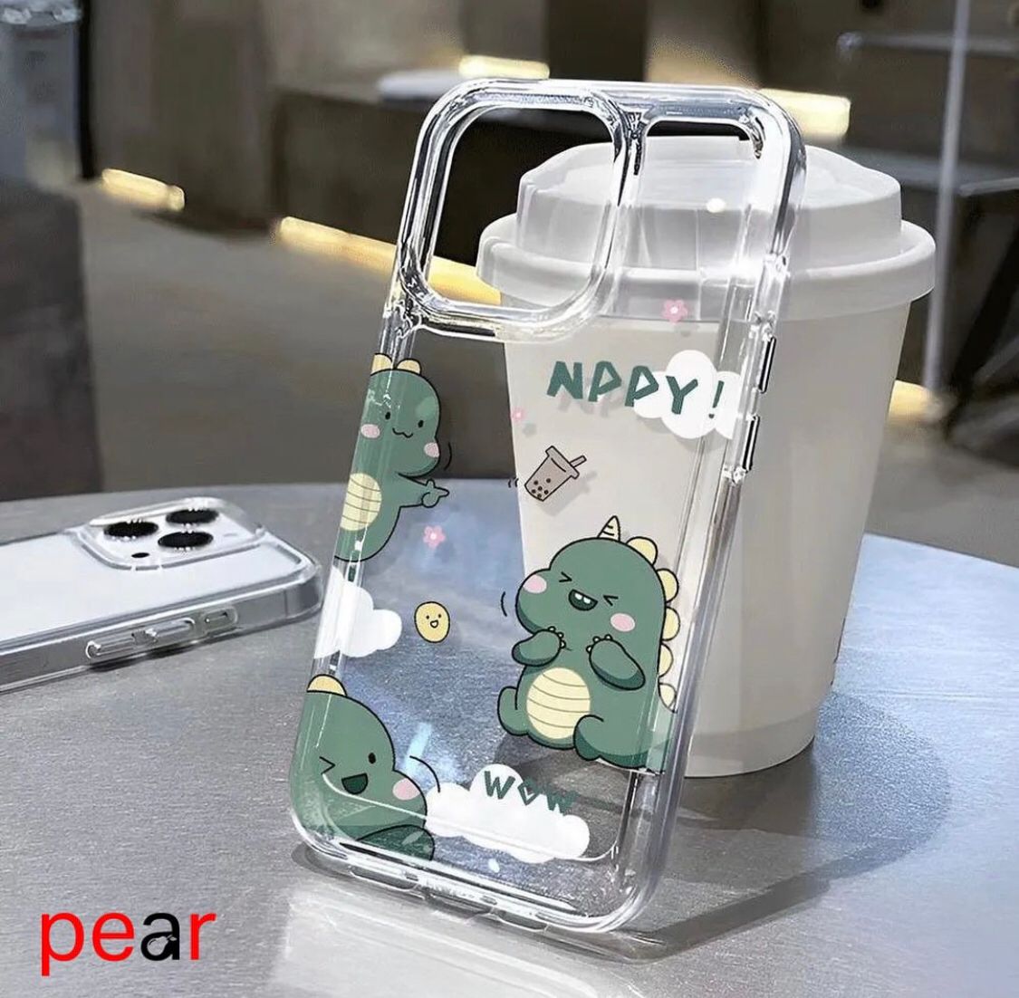 Little Dino Clear Acrylic Case