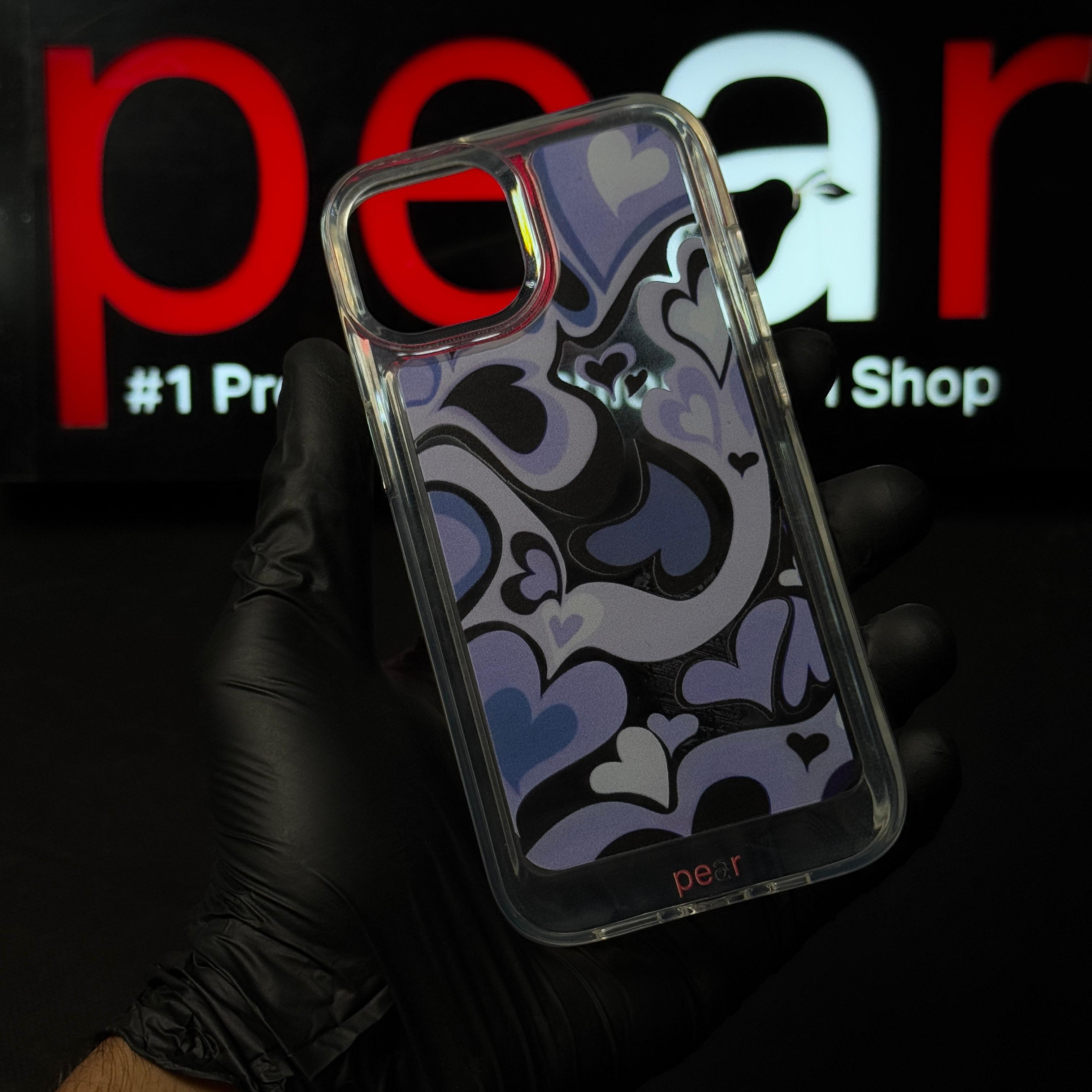 iPhone 13 / 14 Purple Hearts Acrylic Case