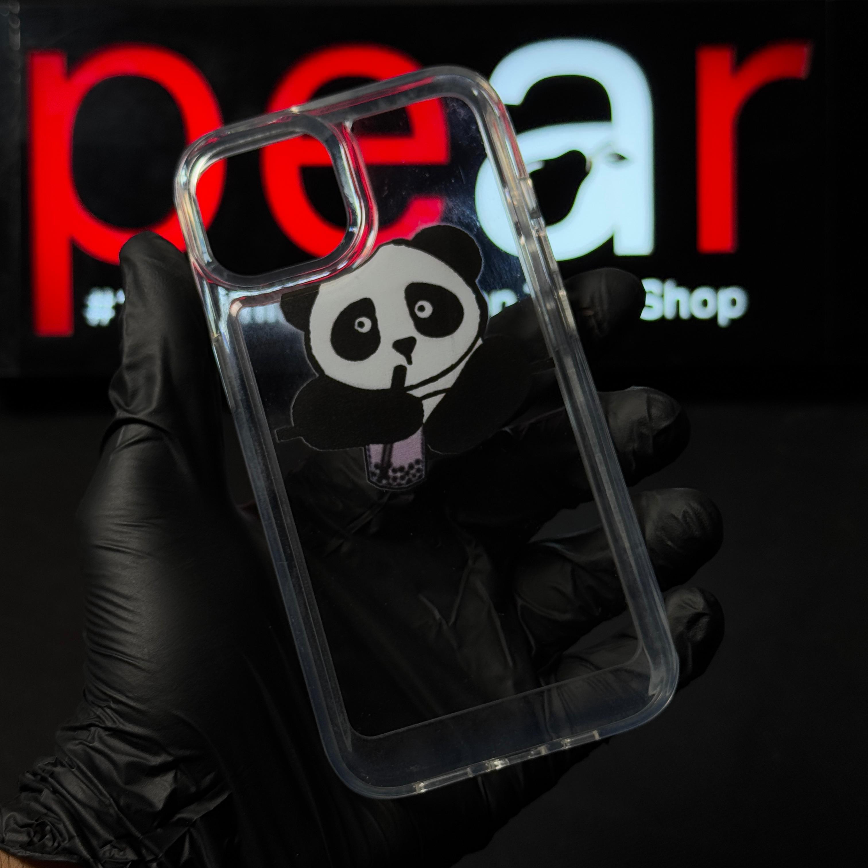 iPhone 13 / 14 Cute Sip Panda Acrylic Case